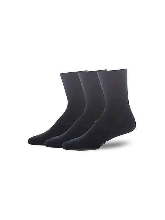 Xcode Herren Einfarbige Socken Schwarz 3Pack