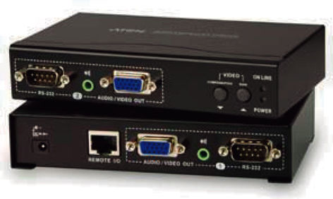 Aten VGA/Audio/RS-232 Cat 5 Extender with Dual Output KVM & Datenumschalter VE200