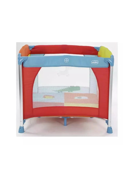 Asalvo Jungle Παρκοκρέβατο Πολύχρωμο 99x99cm
