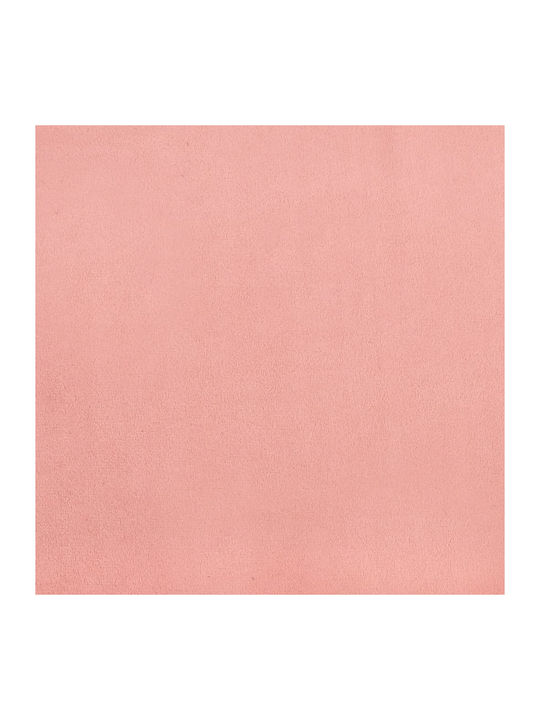 Saltea Dublă Tapitată cu Material Roz pentru Saltea 140x190cm