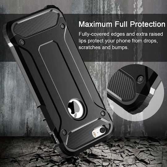 Sonique Heavy Armor Back Cover Plastic 2mm Durable Black (iPhone 11 Pro Max)