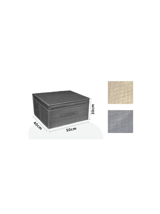 Tpster Fabric Storage box with Cap Gray 50x40x30cm 1pcs