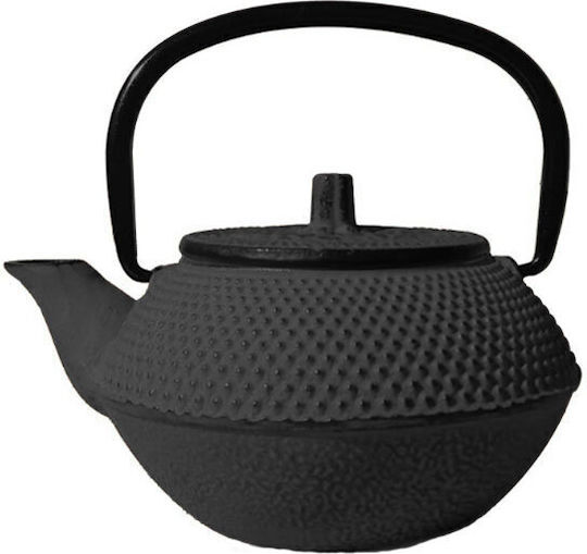 Dinox Ceainic cu Filtru Din fontă Negru 400ml