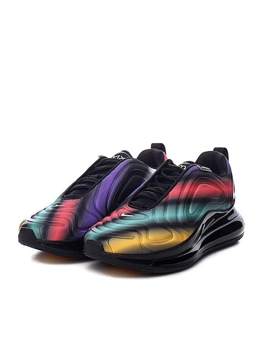 Nike Air Max 720 Women's Sneakers Black / University Gold / Flash Crimson / Metallic Silver