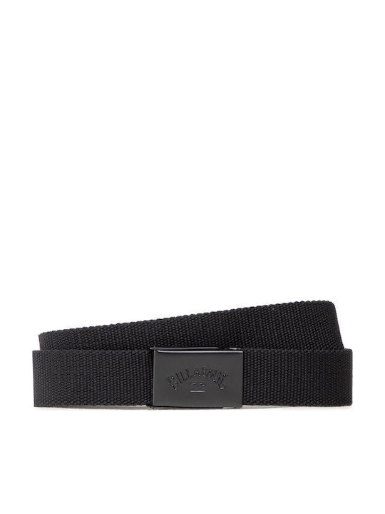 Cog Men's Belt Fabric Webbing Belt Black