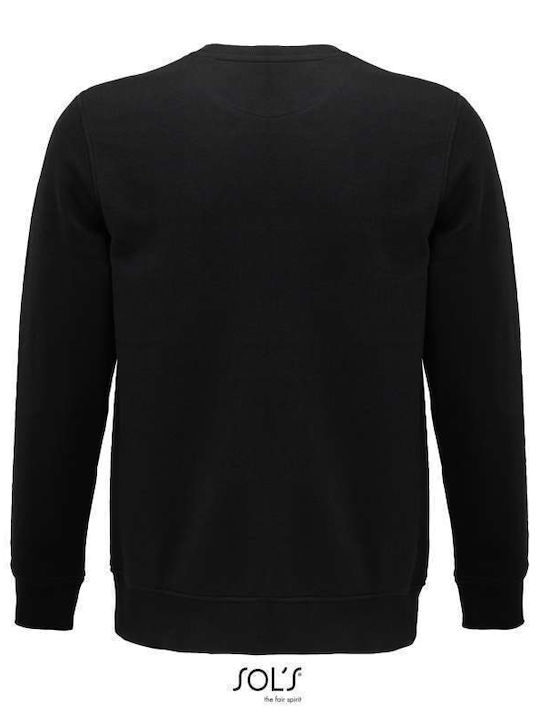 Sol's Comet Unisex Διαφημιστικό Φούτερ Μακρυμάνικο σε Μαύρο Χρώμα Sol's Comet Unisex Διαφημιστικό Φούτερ Μακρυμάνικο σε Μαύρο Χρώμα