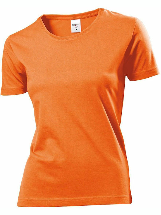 Stedman Classic-T Fitted Werbe-T-Shirt in Orange Farbe