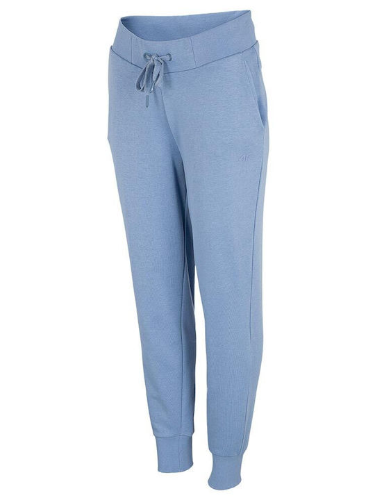 4F Pantaloni de trening pentru femei cu cauciuc Albastru