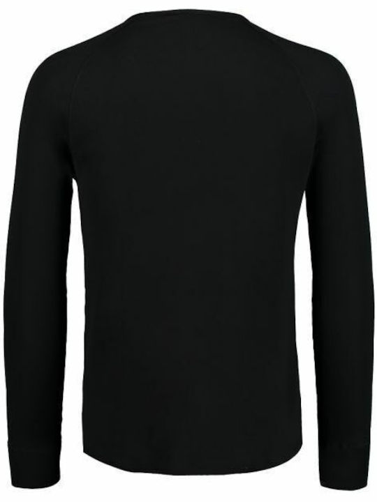 CMP LS Crew Neck Base Layer Bluza termică pentru bărbați cu mâneci lungi Negru