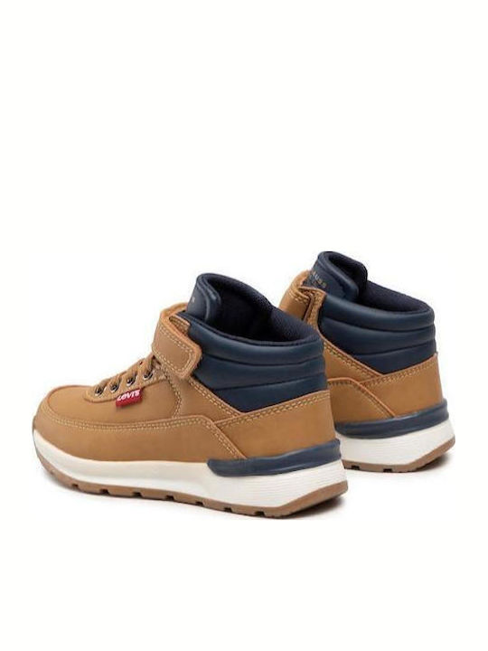 Ascot Mini Ghete Copii cu Velcro Maro