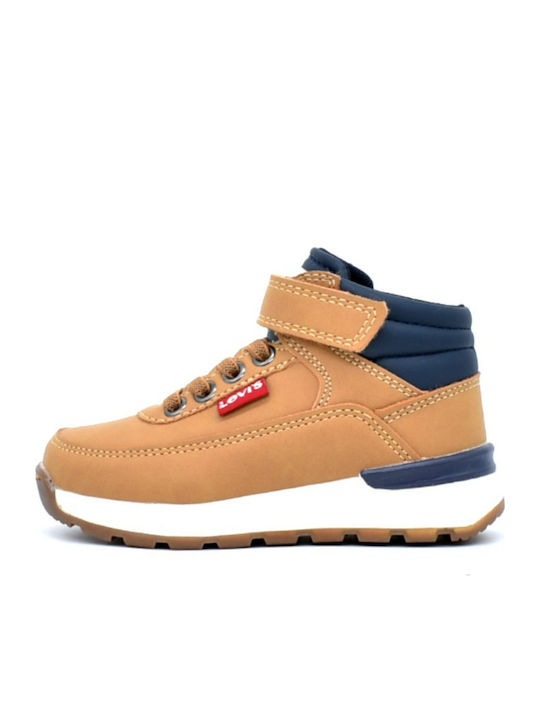 Ascot Mini Ghete Copii cu Velcro Maro