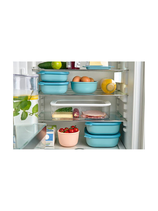Mepal Plastic Lunch Box Cirqula Rectangular Nordic Blue 3pcs