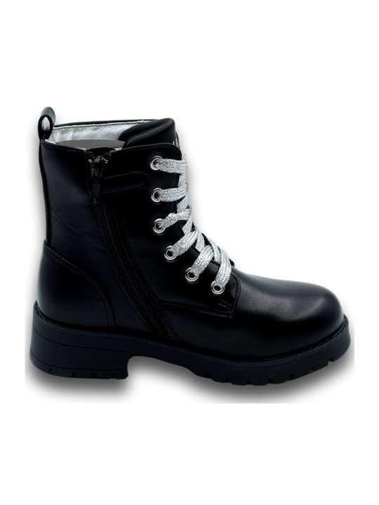 Kinderstiefel mit Reißverschluss Schwarz