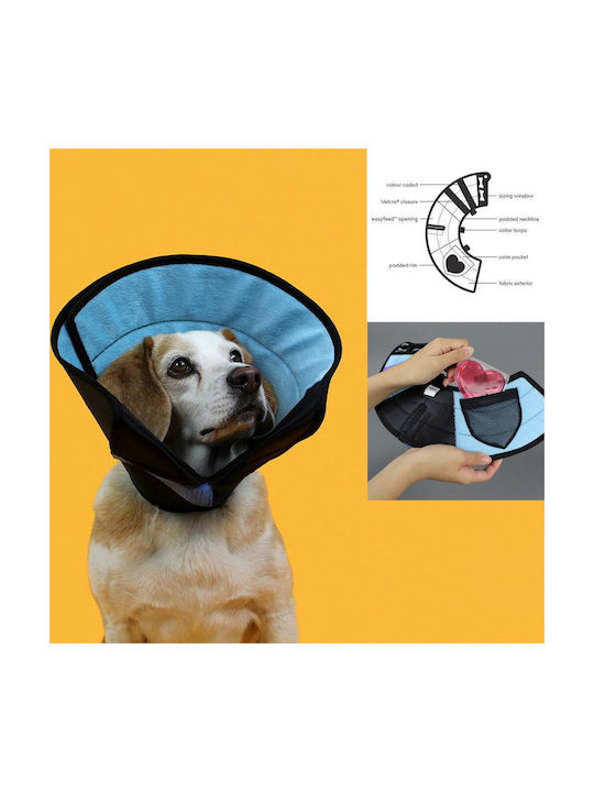 Kvp Calmer Dog Collar in Blue color M 20cm