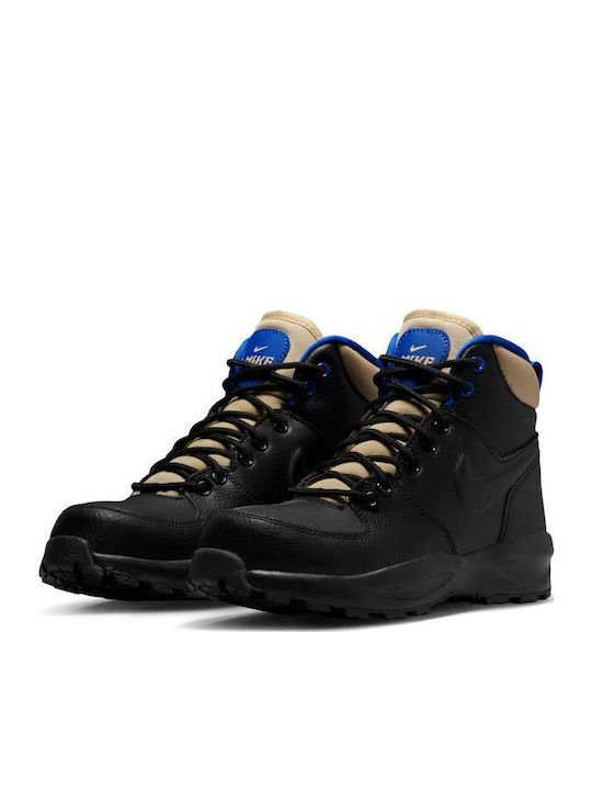 Manoa Leather Kids Boots with Laces Black