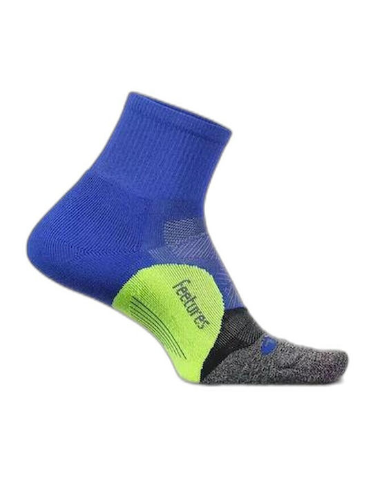 Feetures Elite Light Cushion Running Socks Blue