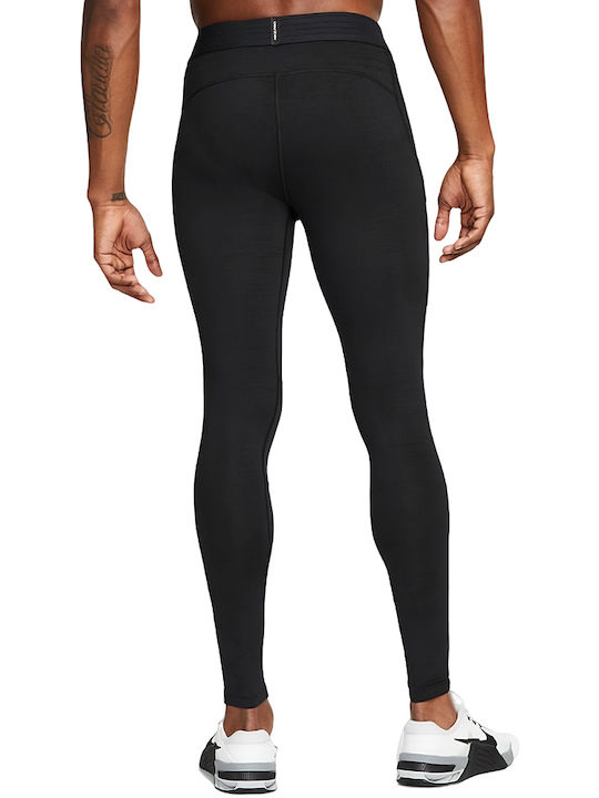Nike Pro Warm Herren Thermo Hose Schwarz