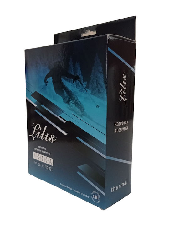 Lilis Lilis Ανδρικό Ισοθερμικό Παντελόνι Μαύρο