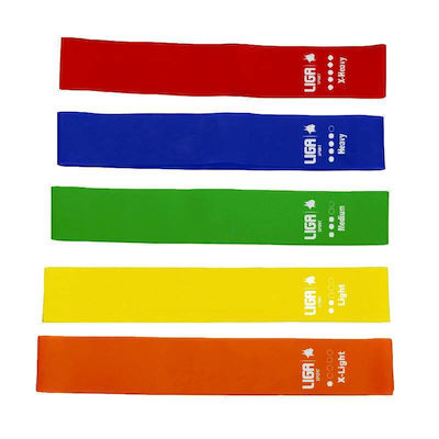 Liga Sport Loop Resistance Bands Set 5pcs Multicolour