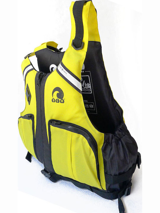 SCK Adults Life Jacket for Water Sports Yellow