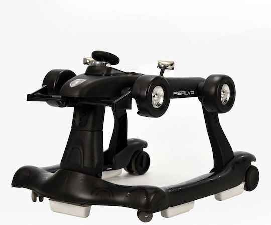 Asalvo F1 Baby Walker with Music for 6+ Months Black