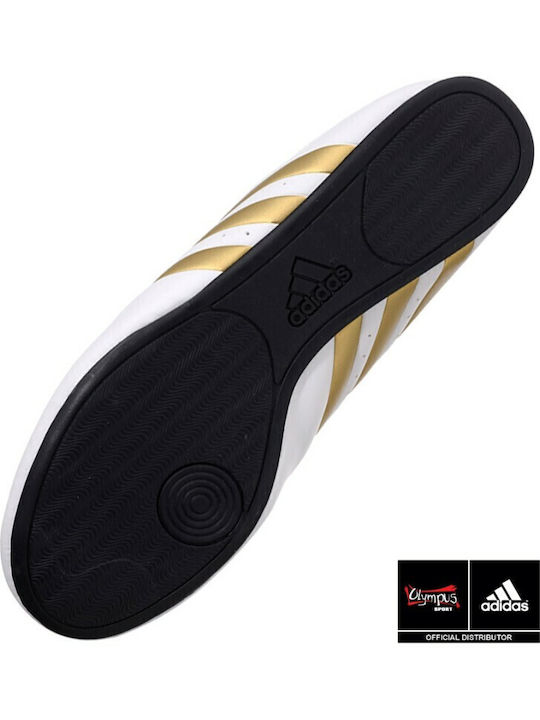 adidas The Contestant Pantofi de arte marțiale Taekwondo White/Gold