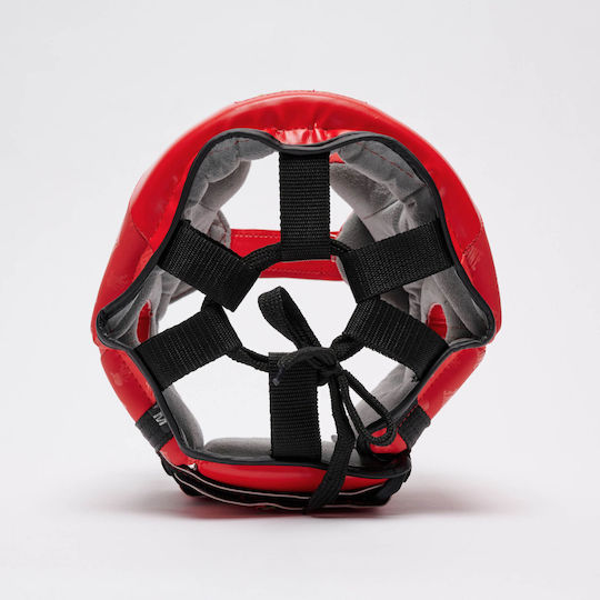 Leone DNA Κάσκα Πυγμαχίας Ενηλίκων Κλείστού Τύπου Κόκκινη