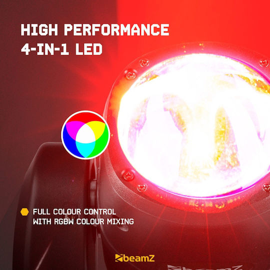 BeamZPro Φωτορυθμικό Beam LED DMX με Ρομποτική Κεφαλή Panther 85 RGBW