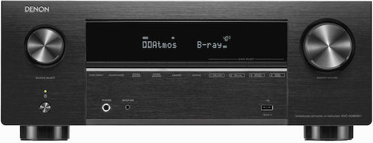 Denon AVC-X3800H Home Cinema Receiver 4K/8K 9 Channels 105W/8Ω 135W/6Ω with HDR and Dolby Atmos Black