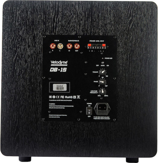 Velodyne DB-15 Passiv Subwoofer mit Lautsprecher 15" 450W Schwarz