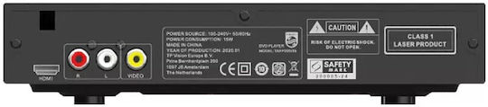 Philips DVD Player TAEP200 TAEP200/16 with USB Media Player Capability Black