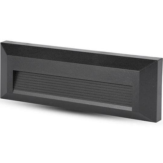 V-TAC Стенна Външна Таванна Лампа LED IP65 3W с Топло Бяла Светлина 23x8x2.8см