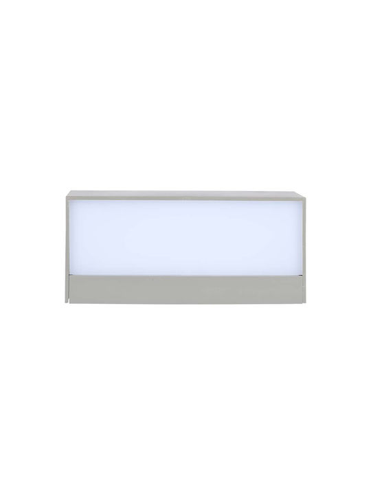 V-TAC Wall-Mounted Outdoor Ceiling Light LED IP65 12W with Cool White Light Double Beam 23x10x9εκ.