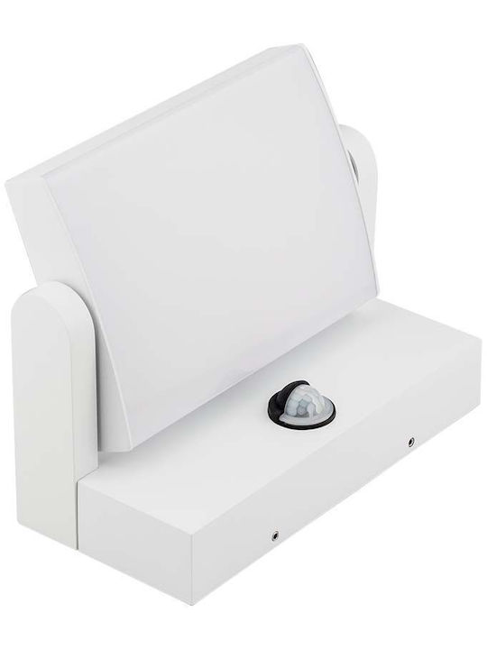 V-TAC Wall-Mounted Outdoor Ceiling Light LED IP65 17W with Warm White Light 21.2x16.5x10εκ.