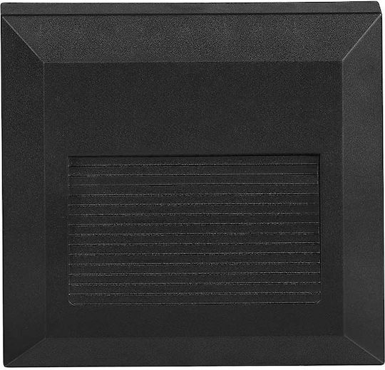 V-TAC Wall-Mounted Outdoor Spot Light LED IP65 2W with Warm White Light 12.4x12.4εκ.