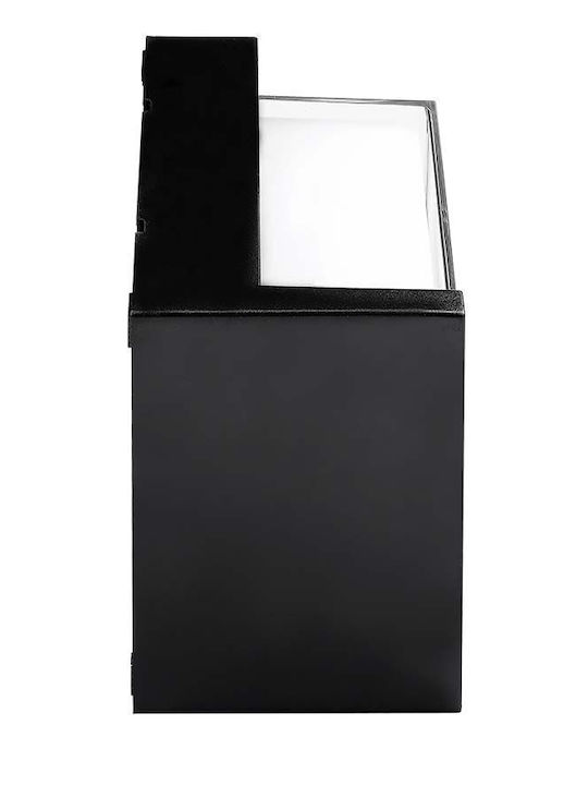 V-TAC Επιτοίχια Εξωτερική Πλαφονιέρα LED IP65 12W με Θερμό Λευκό Φως 16x16x10εκ.