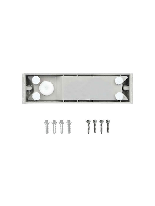 V-TAC Wall-Mounted Outdoor Ceiling Light LED IP65 9W with Natural White Light Double Beam 17.3x8.1x4.6εκ.