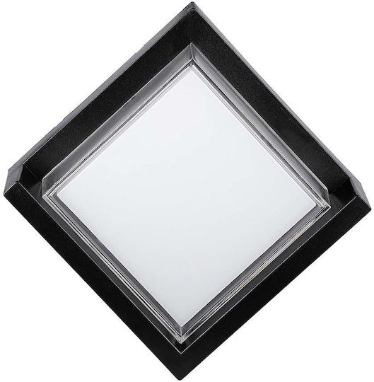 V-TAC Wall-Mounted Outdoor Ceiling Light LED IP65 12W with Warm White Light 16x16x10εκ.