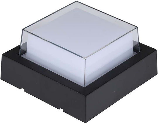 V-TAC Wandmontierte Außen-Deckenleuchte LED IP65 7W mit Warmweiß Licht 13.3x13.3x6.7εκ.