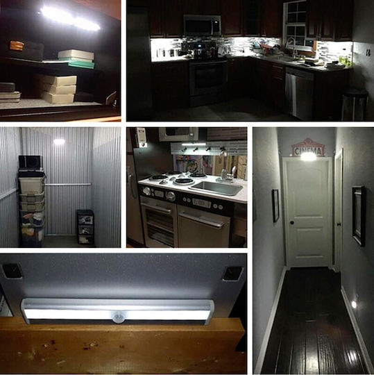 Dekton LED Light Linear for Cabinets with Battery Powered and Photocell 1pcs