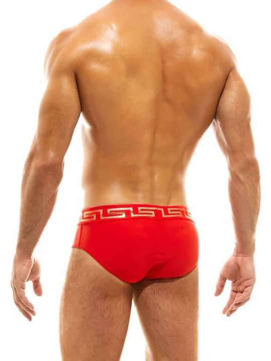 Modus Vivendi Men's Swimwear Slip Red with Patterns