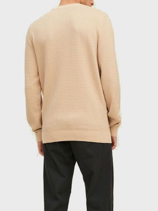 Jack & Jones Men's Long Sleeve Sweater Beige