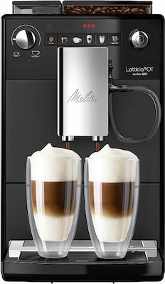 Melitta Latticia OT F30/0-100 Automatic Espresso Machine Pressure 15bar for Cappuccino with Grinder Frosted Black