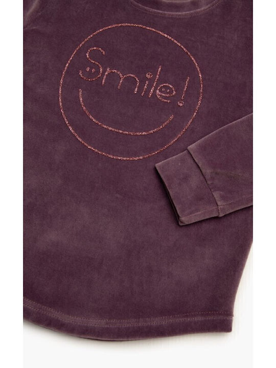 Minerva Детска пижама Зимна Лилав Smile