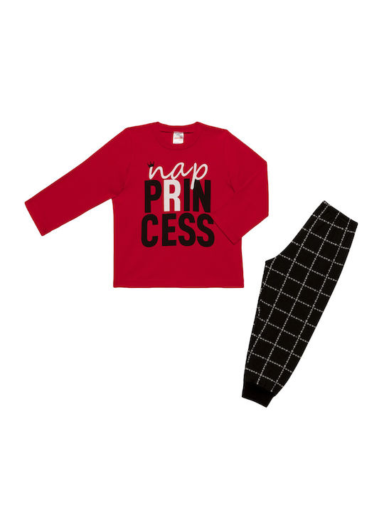 Minerva Kids Pyjamas Winter Cotton Red