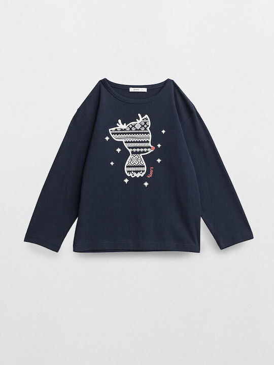 Vamp Pijama pentru copii De iarnă Din bumbac Albastru marin