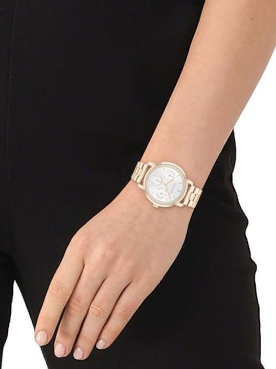 Calvin Klein Women's Watch 36mm Battery with Pink Gold Stainless Steel Bracelet