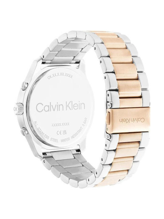 Calvin Klein Two Tone Women's Watch with Metal Bracelet