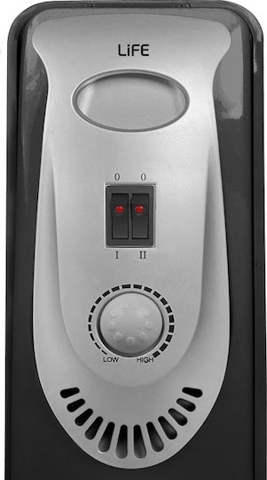 Life Comfy XL Dark 221-0309 Oil Filled Radiator with 13 Fins 2500W