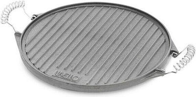 Vaello Baking Plate with Cast Iron Grill Surface 43x43cm S7908281